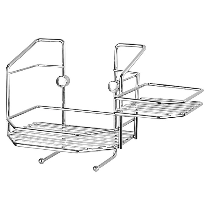 Venus Douchekorf Bars (16 x 30 x 19 cm, Chroom, Glanzend)
