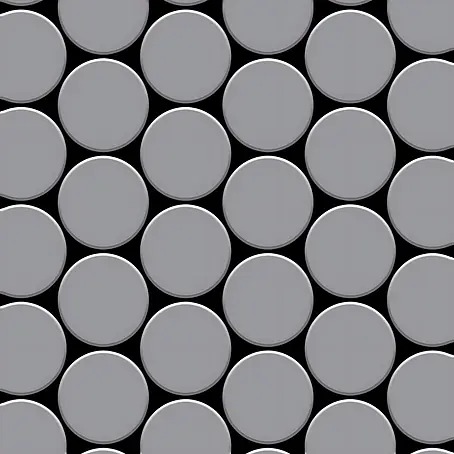 ALLOY  Mosaikfliese Mosaik Fliese massiv Edelstahl matt grau 1,6mm stark Medallion-S-S-MA