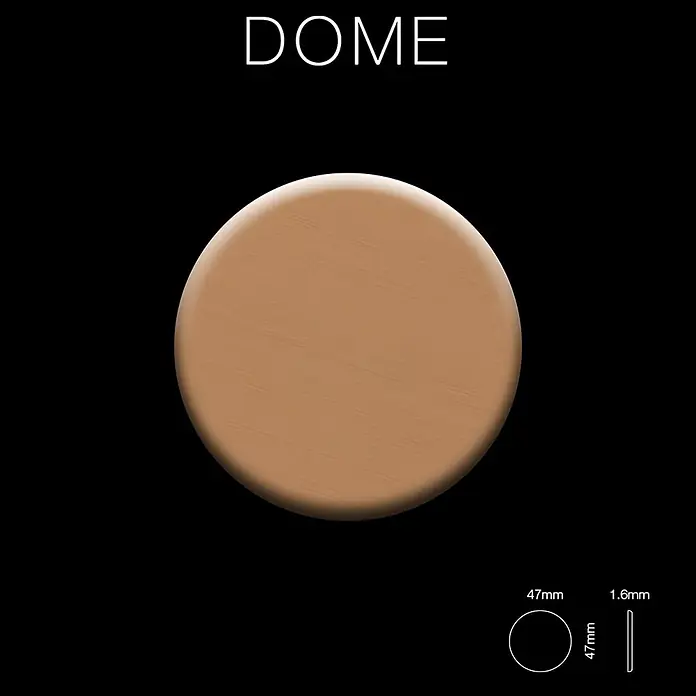 ALLOY Mosaikfliese Mosaik Fliese massiv Metall Titan gebürstet kupfer 1,6mm stark Dome-Ti-AB - 313 x 256 mm, Bronze, Sonstiges - Rundes, mittelbraunes gepresstes Make-up-Puder, 47mm Durchmesser, 1,6mm dick.
