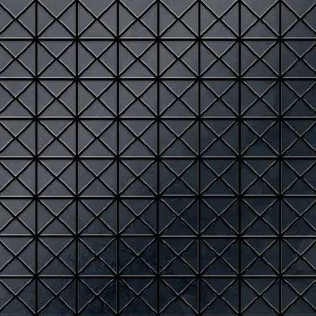 ALLOY  Mosaikfliese Mosaik Fliese massiv Metall Rohstahl gewalzt grau 1,6mm stark Deco-RS