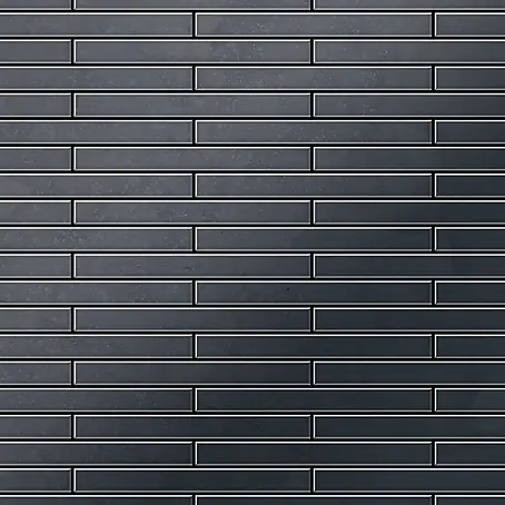 ALLOY  Mosaikfliese Mosaik Fliese massiv Metall Rohstahl gewalzt grau 1,6mm stark Deedee-RS