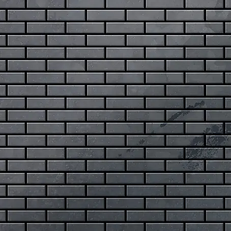 ALLOY  Mosaikfliese Mosaik Fliese massiv Metall Rohstahl gewalzt grau 1,6mm stark PK-RS