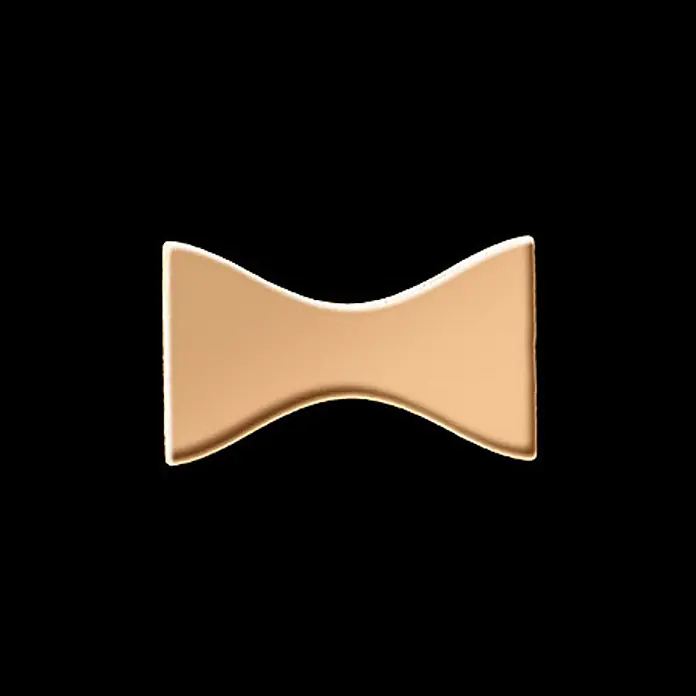 ALLOY Mosaikfliese Mosaik Fliese massiv Titan hochglänzend kupfer 1,6mm stark Kismet-Ti-AM - 329 x 299 mm, Bronze, Hochglänzend - Schmetterlingsförmiges, hellbraunes Heftpflaster.