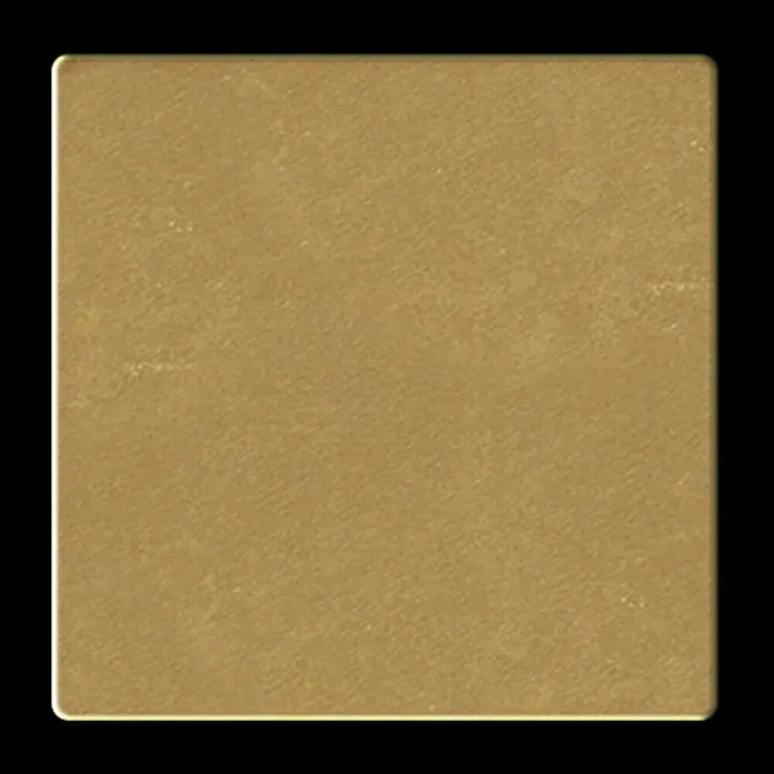 ALLOY Mosaikfliese Mosaik Fliese massiv Metall Messing gewalzt gold 1,6mm stark Century-BM - 98 x 98 mm, Gold, Sonstiges - Quadratische, gebürstete Messingplatte mit abgerundeten Ecken.