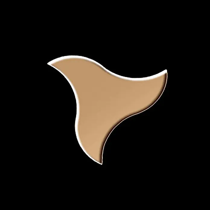ALLOY Mosaikfliese Mosaik Fliese massiv Titan hochglänzend kupfer 1,6mm stark Ninja-Ti-AM - 313 x 255 mm, Bronze, Hochglänzend - Ein Wirbel aus hellbrauner Foundation oder Kosmetikprodukt mit weichen Rändern.