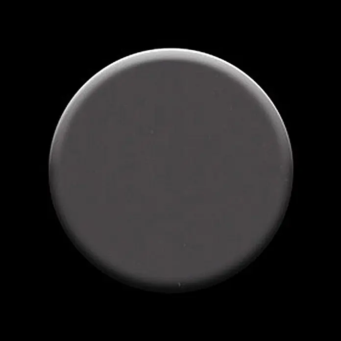 ALLOY Mosaikfliese Mosaik Fliese massiv Metall Titan hochglanz dunkelgrau 1,6mm Dollar-Ti-SM - 295 x 322 mm, Schwarz, Grau, Hochglänzend - Glatter, dunkelgrauer, runder Telefonhalter und Ständer.