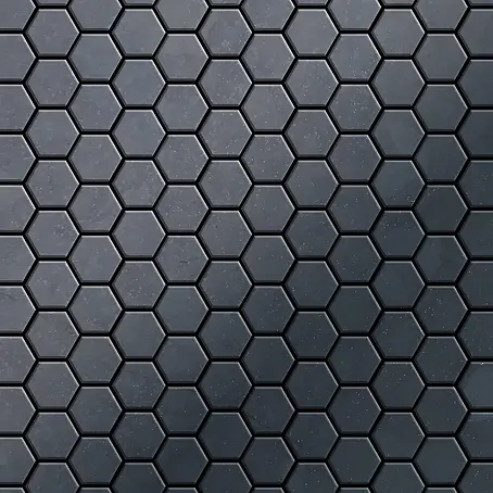 ALLOY  Mosaikfliese Mosaik Fliese massiv Metall Rohstahl gewalzt grau 1,6mm stark Honey-RS