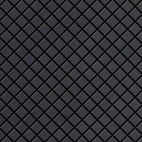 ALLOY  Mosaikfliese Mosaik Fliese massiv Metall Rohstahl gewalzt grau 1,6mm stark Diamond-RS