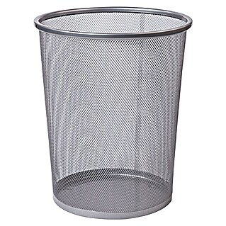 Koš za papir (Metal, Srebrne boje)
