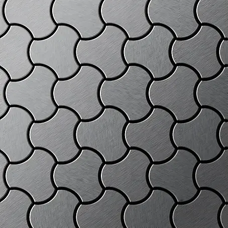 ALLOY  Mosaikfliese Mosaik Fliese massiv Metall Edelstahl marine gebürstet grau Ubiquity-S-S-MB