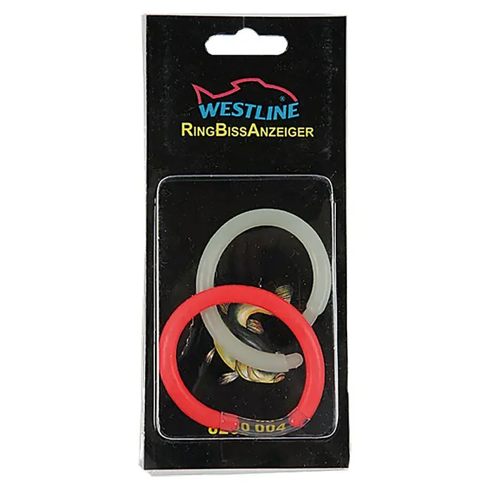 Westline Ringbissanzeiger - 2 Stk., Blisterpack - Westline Ringbissanzeiger-Set mit einem roten und einem weißen Ring zur Erkennung von Fischbissen beim Angeln.