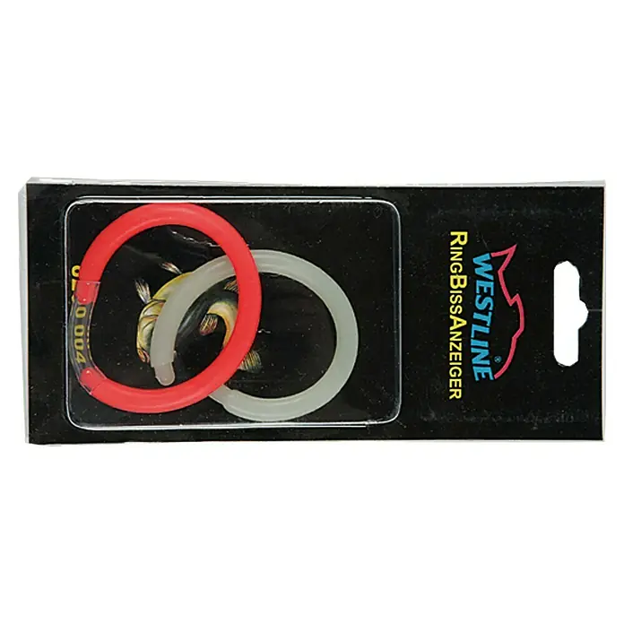 Westline Ringbissanzeiger - 2 Stk., Blisterpack - Westline Ringbissanzeiger-Set mit einem roten und einem weißen Ring zur Erkennung von Fischbissen beim Angeln.