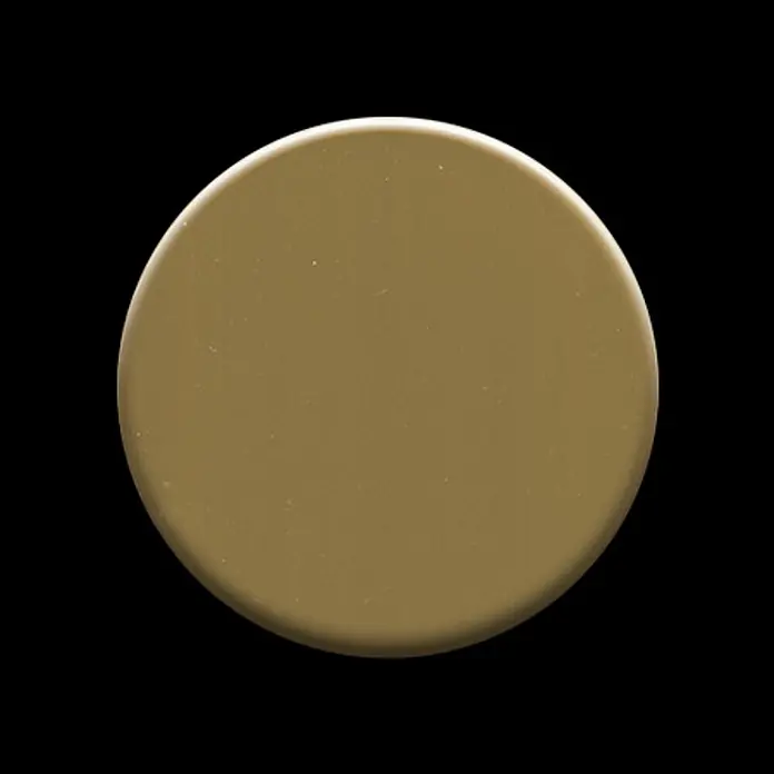 ALLOY Mosaikfliese Mosaik Fliese massiv Titan hochglänzend gold 1,6mm stark Medallion-Ti-GM - 313 x 256 mm, Gold, Hochglänzend - Rundes, khakifarbenes Plättchen mit glatter Oberfläche.