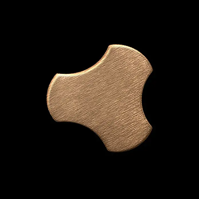 ALLOY Mosaikfliese Mosaik Fliese massiv Titan gebürstet kupfer 1,6mm stark Ubiquity-Ti-AB - 270 x 325 mm, Bronze, Sonstiges - Bronze-farbenes, gebürstetes Metall-Verbundpflastersteinmuster.