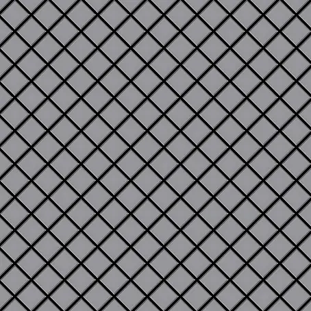ALLOY  Mosaikfliese Mosaik Fliese massiv Metall Edelstahl matt grau 1,6mm stark Diamond-S-S-MA