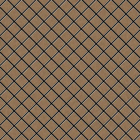 ALLOY  Mosaikfliese Mosaik Fliese massiv Titan gebürstet kupfer 1,6mm stark Diamond-Ti-AB