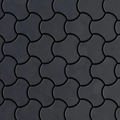 ALLOY  Mosaikfliese Mosaik Fliese massiv Metall Rohstahl gewalzt grau 1,6mm stark Ubiquity-RS