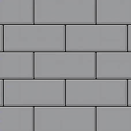 ALLOY  Mosaikfliese Mosaik Fliese massiv Edelstahl marine hochglanz grau 1,6mm Subway-S-S-MM