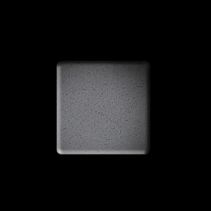 ALLOY Mosaikfliese Mosaik Fliese massiv Metall Rohstahl gewalzt grau 1,6mm stark Attica-RS - 295 x 295 mm, Grau, Sonstiges - Dunkelgrauer, strukturierter Block mit abgerundeten Ecken.