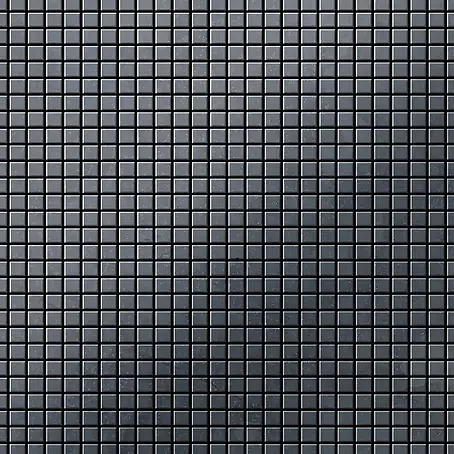 ALLOY  Mosaikfliese Mosaik Fliese massiv Metall Rohstahl gewalzt grau 1,6mm stark Glomesh-RS