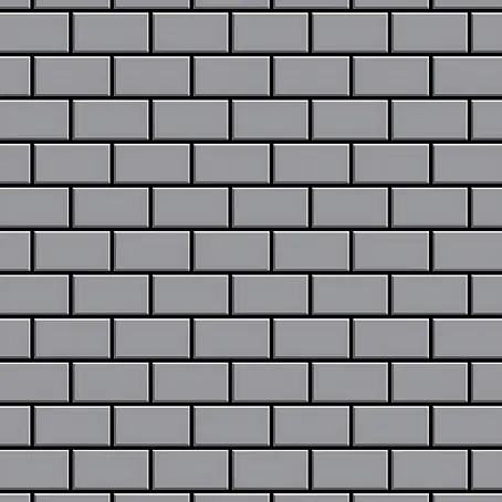 ALLOY  Mosaikfliese Mosaik Fliese massiv Metall Edelstahl matt grau 1,6mm stark House-S-S-MA