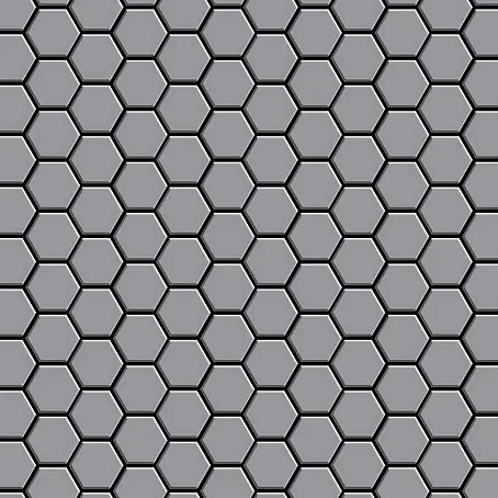 ALLOY  Mosaikfliese Mosaik Fliese massiv Metall Edelstahl matt grau 1,6mm stark Honey-S-S-MA