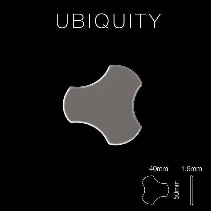 ALLOY Mosaikfliese Mosaik Fliese massiv Metall Titan hochglanz dunkelgrau 1,6mm Ubiquity-Ti-SM - 270 x 325 mm, Schwarz, Grau, Hochglänzend - Graue UBIQUITY Verbundfliese, 50x40x1.6mm, zur Mustergestaltung.