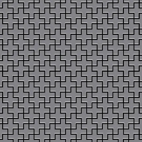 ALLOY  Mosaikfliese Mosaik Fliese massiv Edelstahl matt grau 1,6mm stark Swiss Cross-S-S-MA
