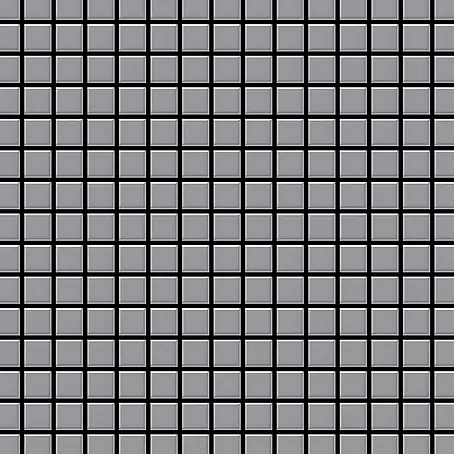 ALLOY  Mosaikfliese Mosaik Fliese massiv Metall Edelstahl matt grau 1,6mm stark Mosaic-S-S-MA