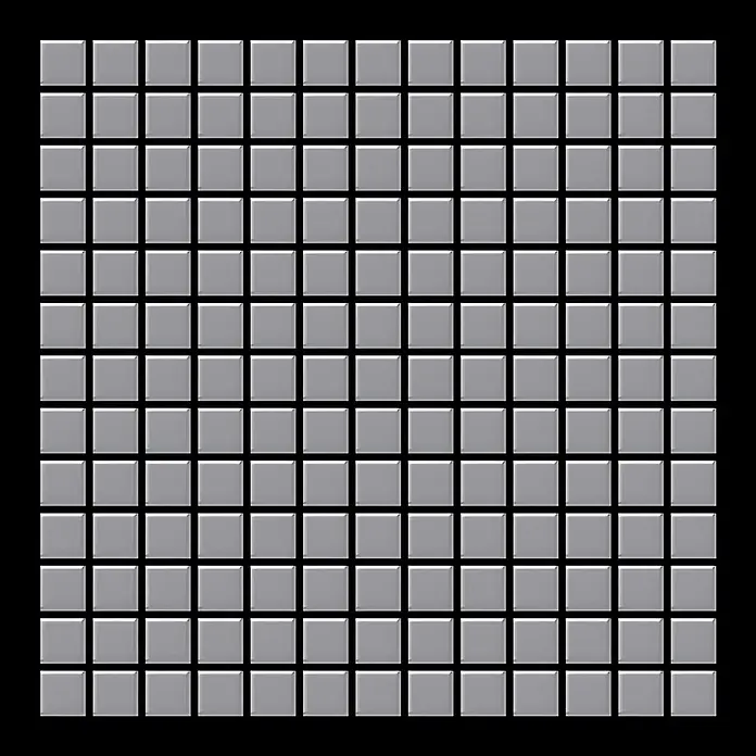 ALLOY Mosaikfliese Mosaik Fliese massiv Metall Edelstahl matt grau 1,6mm stark Mosaic-S-S-MA - 322 x 322 mm, Grau, Silber, Matt - Helle graue quadratische Mosaikfliesen, ideal für Wand- oder Bodenbeläge.