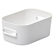 SmartStore Aufbewahrungsbox Compact (L x B x H: 14,5 x 9 x 6 cm, Kunststoff, Weiß)