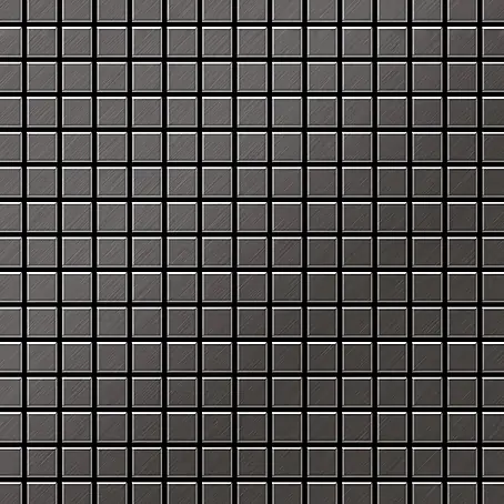 ALLOY  Mosaikfliese Mosaik Fliese massiv Titan gebürstet dunkelgrau 1,6mm stark Mosaic-Ti-SB