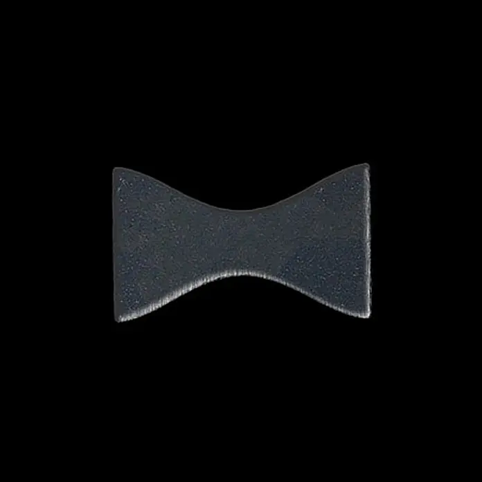ALLOY Mosaikfliese Mosaik Fliese massiv Metall Rohstahl gewalzt grau 1,6mm stark Kismet-RS - 329 x 299 mm, Grau, Sonstiges - Dunkelgraues, texturiertes Knochenform-Prüfstück.