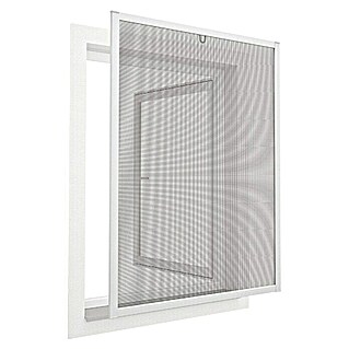 Easy Life proLINE Insektenschutzfenster (80 x 100 cm, Weiß, Schnellmontagefedern)
