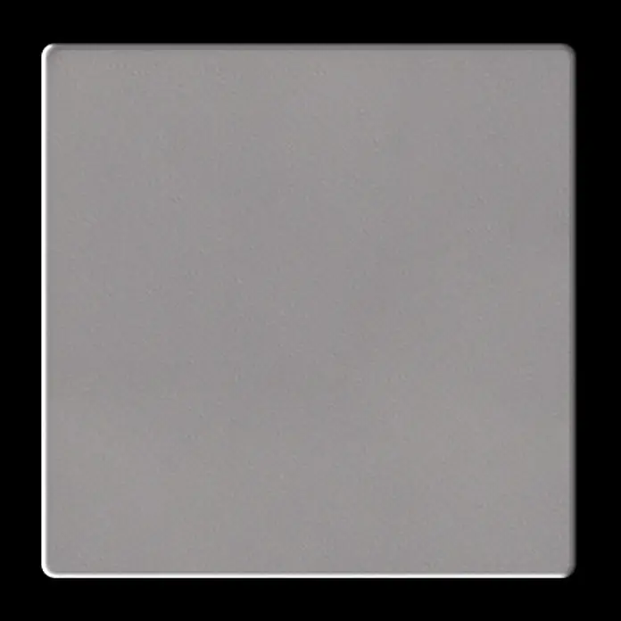 ALLOY Mosaikfliese Mosaik Fliese massiv Metall Edelstahl matt grau 1,6mm stark Century-S-S-MA - 98 x 98 mm, Grau, Silber, Matt - Einfaches graues Quadrat mit abgerundeten Kanten.