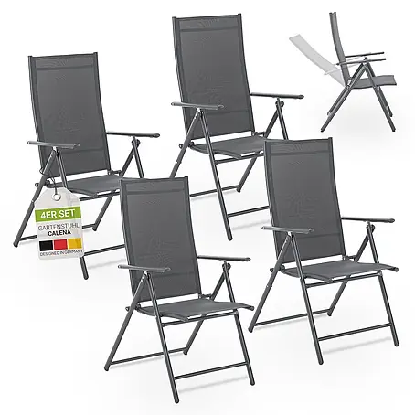 Juskys  Gartenstuhl-Set Calena