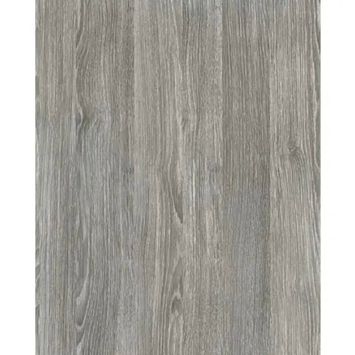D-c-fix Holzoptikfolie Sheffield Eiche - 200 x 45 cm, Perlgrau, Selbstklebend - Nahaufnahme einer grauen Holzstruktur.