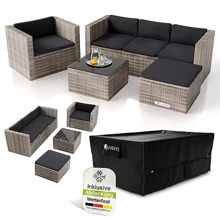 Juskys  Loungemöbel-Set Punta Cana