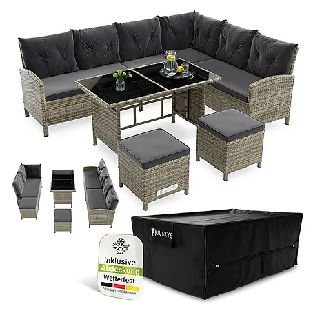 Juskys  Loungemöbel-Set Manacor