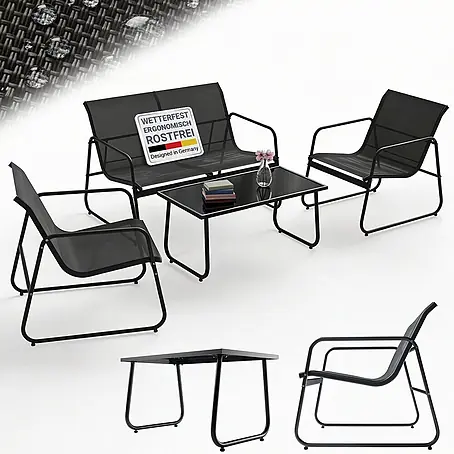 Juskys  Loungemöbel-Set Genua