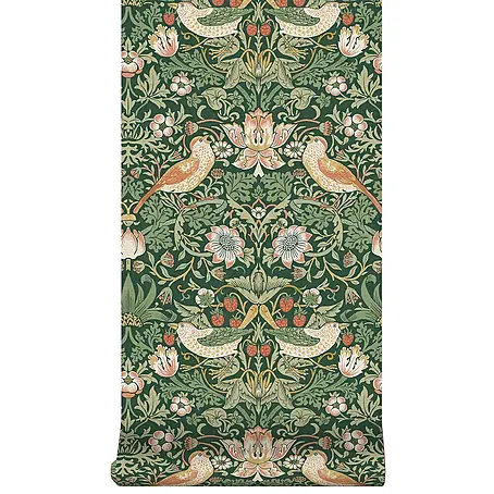 William Morris At Home  Vliestapete Vliestapete Erdbeerdieb