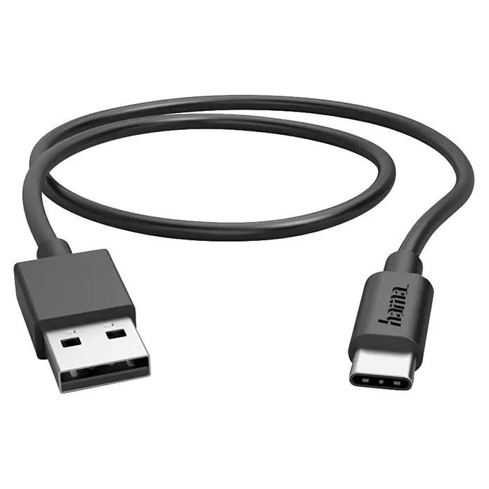 Hama USB-Kabel 00201705 USB-A - USB-C 0,5 m - Schwarz - Schwarzes Hama USB-A auf USB-C Kabel.