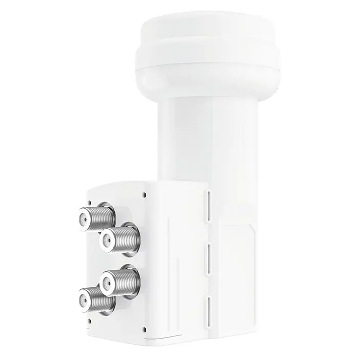 Hama Universal-Quattro-LNB 00205376 Universal-Quattro-LNB - Weiß - Weißer LNB mit mehreren Ausgängen zum Satellitenempfang.