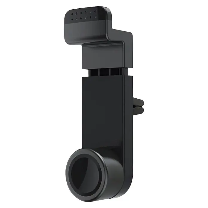 Hama Handyhalter 00201703 "Flipper" - Schwarz - Schwarze Kfz-Telefonhalterung mit Lüftungsschlitzclip und magnetischer Smartphone-Halterung.