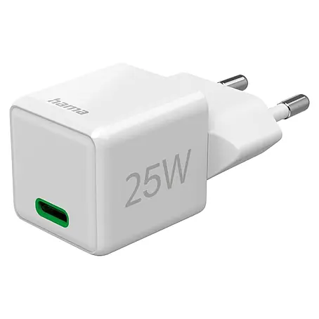 Hama  Schnellladegerät 00201981 USB-C Super-Mini-Charger PD 25 W
