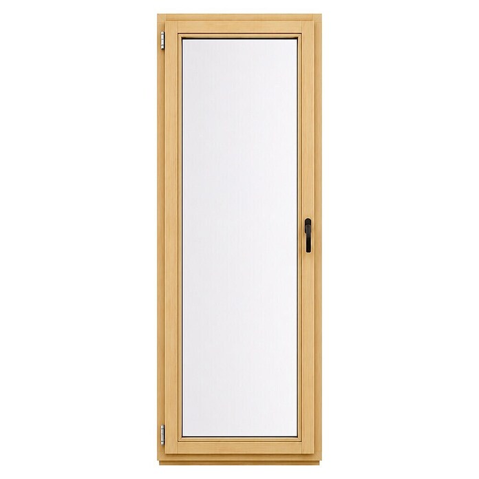 Balkonska vrata brez kljuke  (100 x 210 cm, Smer odpiranja: Levo, Natur) | 4746 - Holzfenster | GBDB - Fenster | GBD - Bauelemente | GB - Bauelemente | G - Holz/Bauelem | BAUHAUS