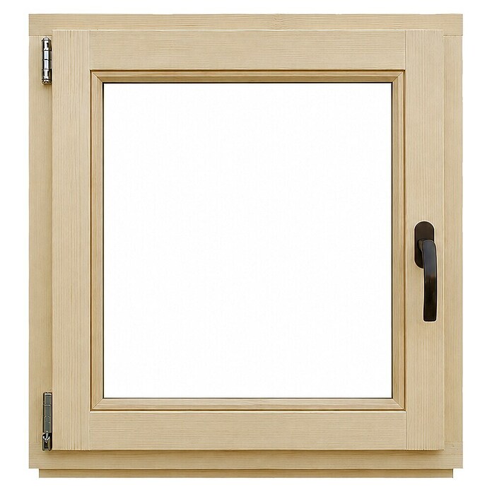 Leseno okno brez kljuke  (60 x 60 cm, Smer odpiranja: Levo, Natur) | Lesena okna | Okna | Okna, vrata in stopnice | Izdelki | BAUHAUS