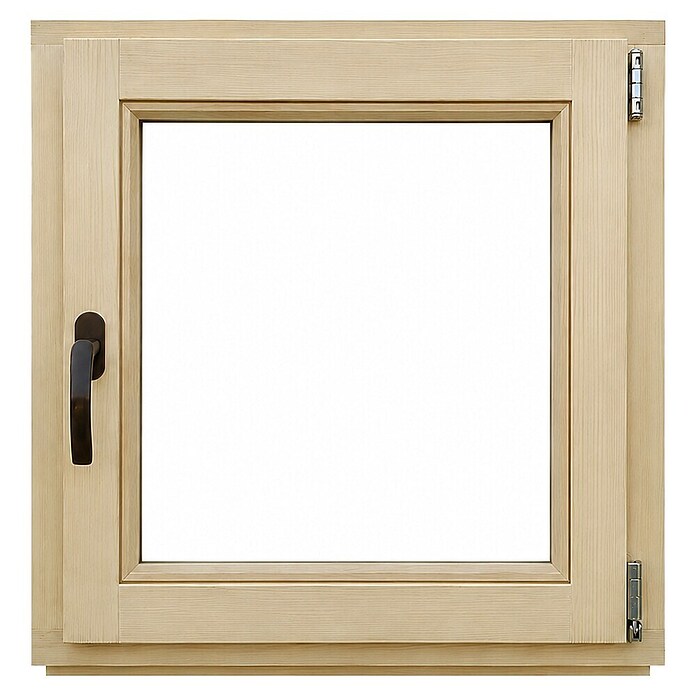 Leseno okno brez kljuke  (60 x 60 cm, Smer odpiranja: Desno, Natur) | Lesena okna | Okna | Okna, vrata in stopnice | Izdelki | BAUHAUS