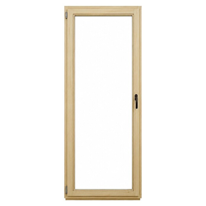 Balkonska vrata brez kljuke  (80 x 210 cm, Smer odpiranja: Levo, Natur) | 4746 - Holzfenster | GBDB - Fenster | GBD - Bauelemente | GB - Bauelemente | G - Holz/Bauelem | BAUHAUS