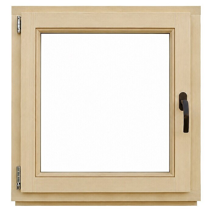Leseno okno brez kljuke  (80 x 80 cm, Smer odpiranja: Levo, Natur) | Lesena okna | Okna | Okna, vrata in stopnice | Izdelki | BAUHAUS